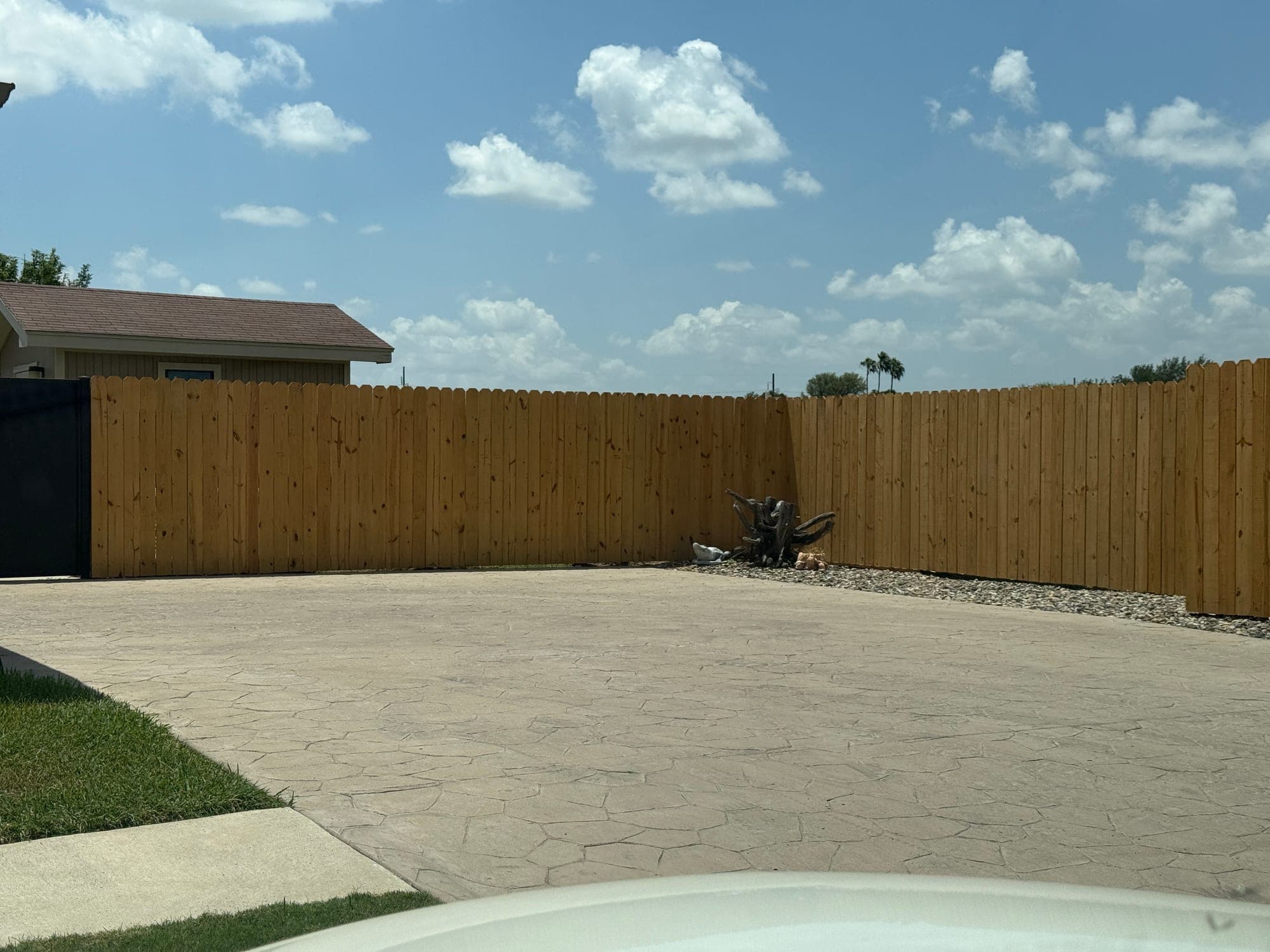 Gate operator installed on a slide gate in South Texas